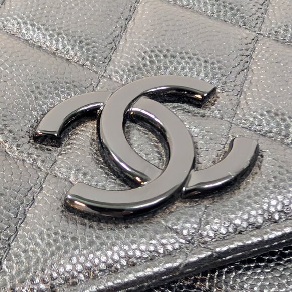 Chanel So Black Quilted Leather Wallet on Chain - Picture 6 of 15